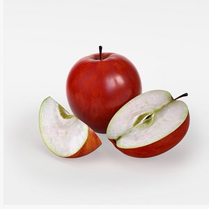 photorealistic red apple max free