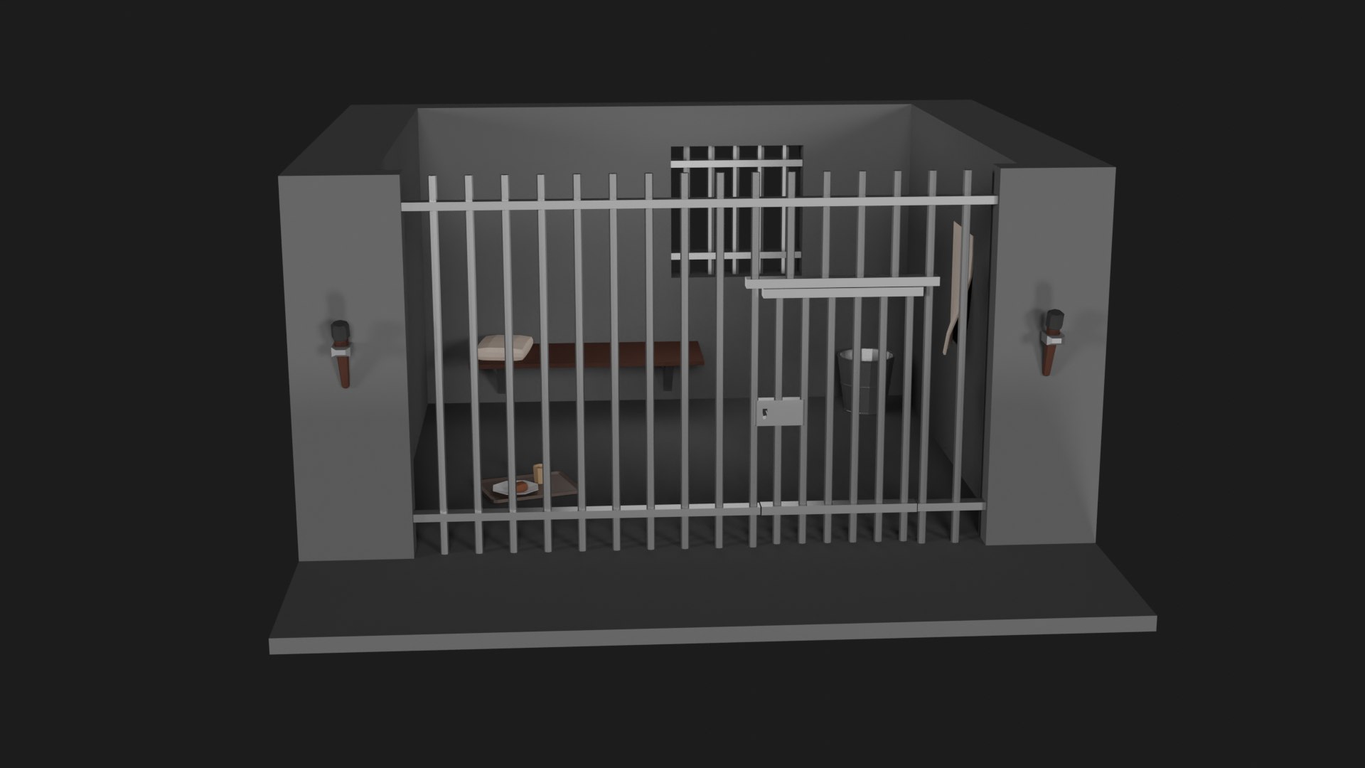 Lowpoly Prison model - TurboSquid 2166847
