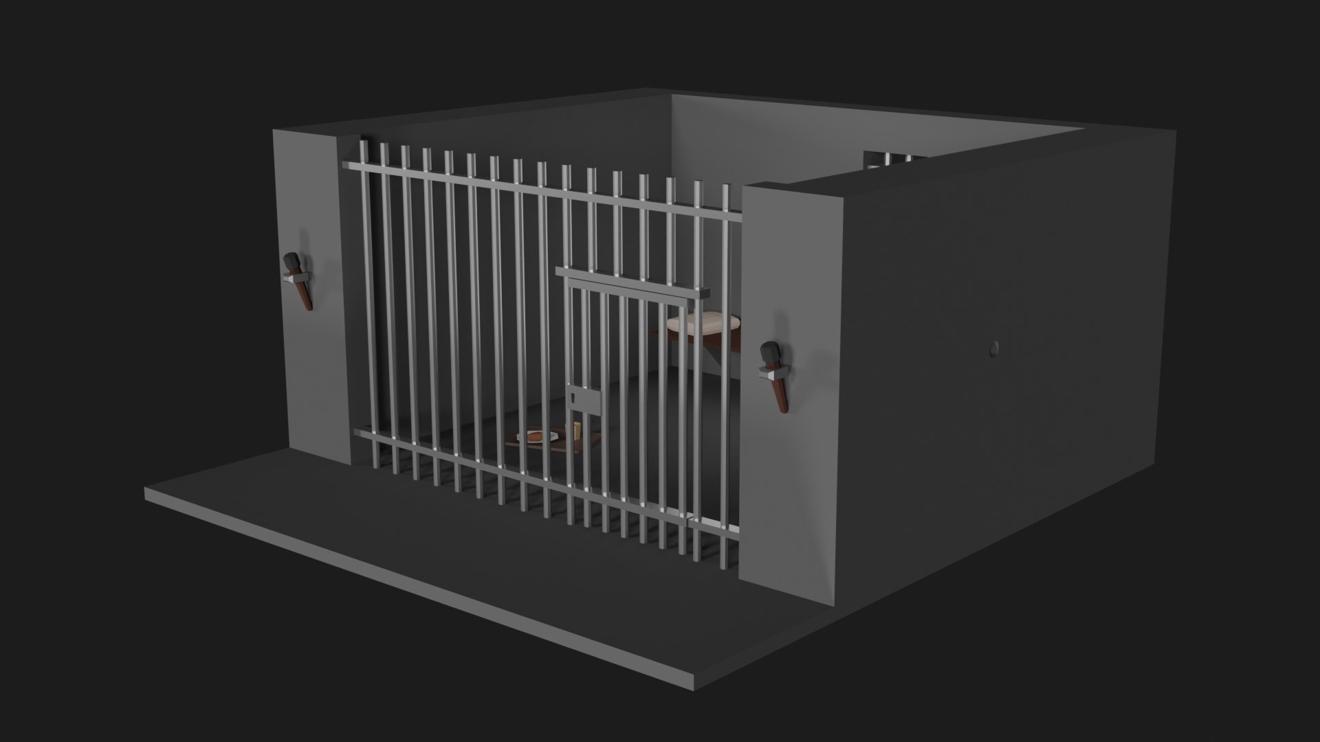 Lowpoly Prison model - TurboSquid 2166847