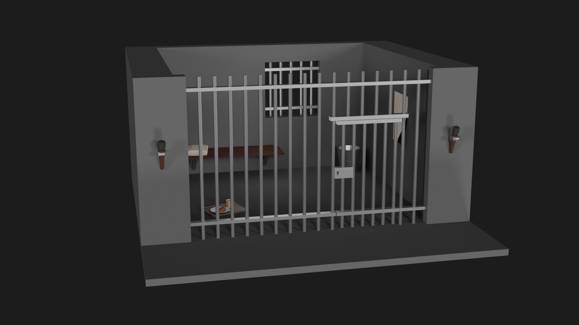 Lowpoly Prison model - TurboSquid 2166847