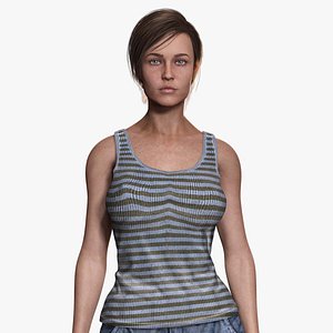 Clara - Realistic Woman In Survival Casual Outfit 3D