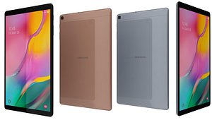 Samsung Galaxy Tab A 10 1 2019 All Colors Low Poly model