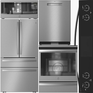 GE Appliance Collection 11 PHS93XYPFS PEM31SFSS PDP715SYVFS PGE29BYTFS 3D model