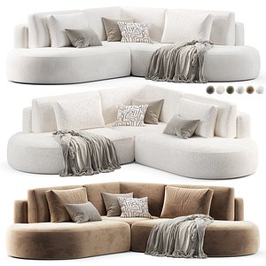 Modular sofa Space M1 Velvet Beige by Divan