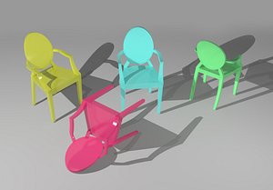 3d ghost chair
