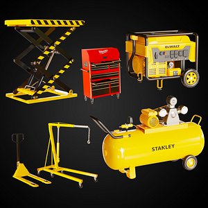 Essential Warhouse Props kitbash Model Pack 3D