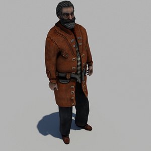 scientist character 3d max