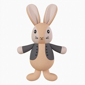 Fridja 3D Simulation Rabbit Doll Bunny Plush Toy Senegal