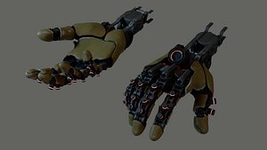 3D hand mechanical model