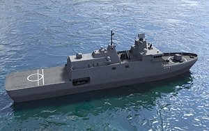 3D F 200 Frigate - Tamandare Class model