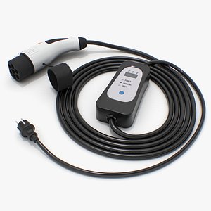 Electric Car Charger with Power Pack 3D