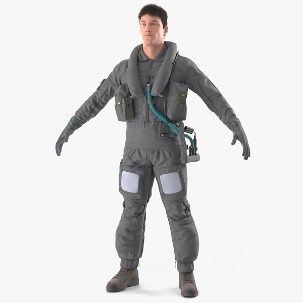 modelo 3d Piel de piloto de la USAF en pose A - TurboSquid 2378791
