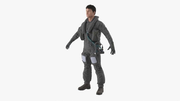 modelo 3d Piel de piloto de la USAF en pose A - TurboSquid 2378791