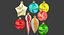 Colección de bolas y decoraciones navideñas v4
