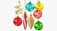Colección de bolas y decoraciones navideñas v4