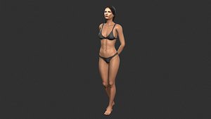3D Beautiful Woman -Rigged 3d character model