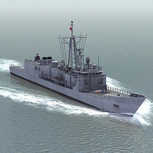 3d model general frigate polish