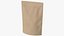 Maquette de sac en papier kraft à fermeture à glissière 400 g