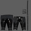 Pantalones cortos con cordones de cuero brillante