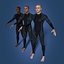 Surfer - Swimmer  -- 3 Skin Textures