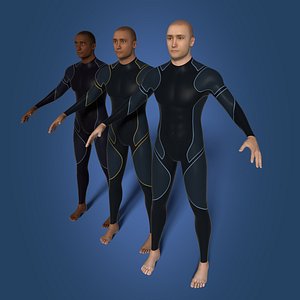 Surfer - Swimmer  -- 3 Skin Textures