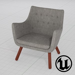 unreal finn juhl poet 3d model