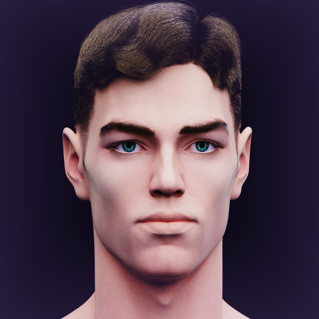 Slavic Realistic Male Head 3D - TurboSquid 2250401