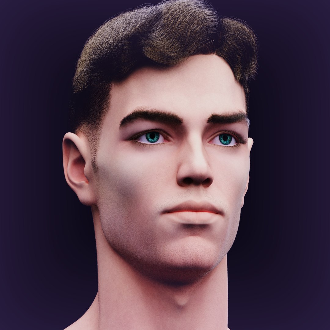 Slavic Realistic Male Head 3D - TurboSquid 2250401
