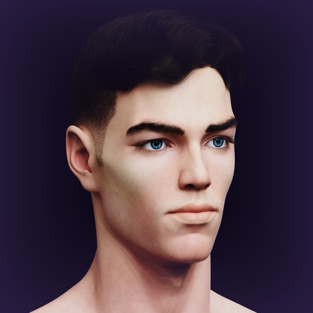 Slavic Realistic Male Head 3D - TurboSquid 2250401