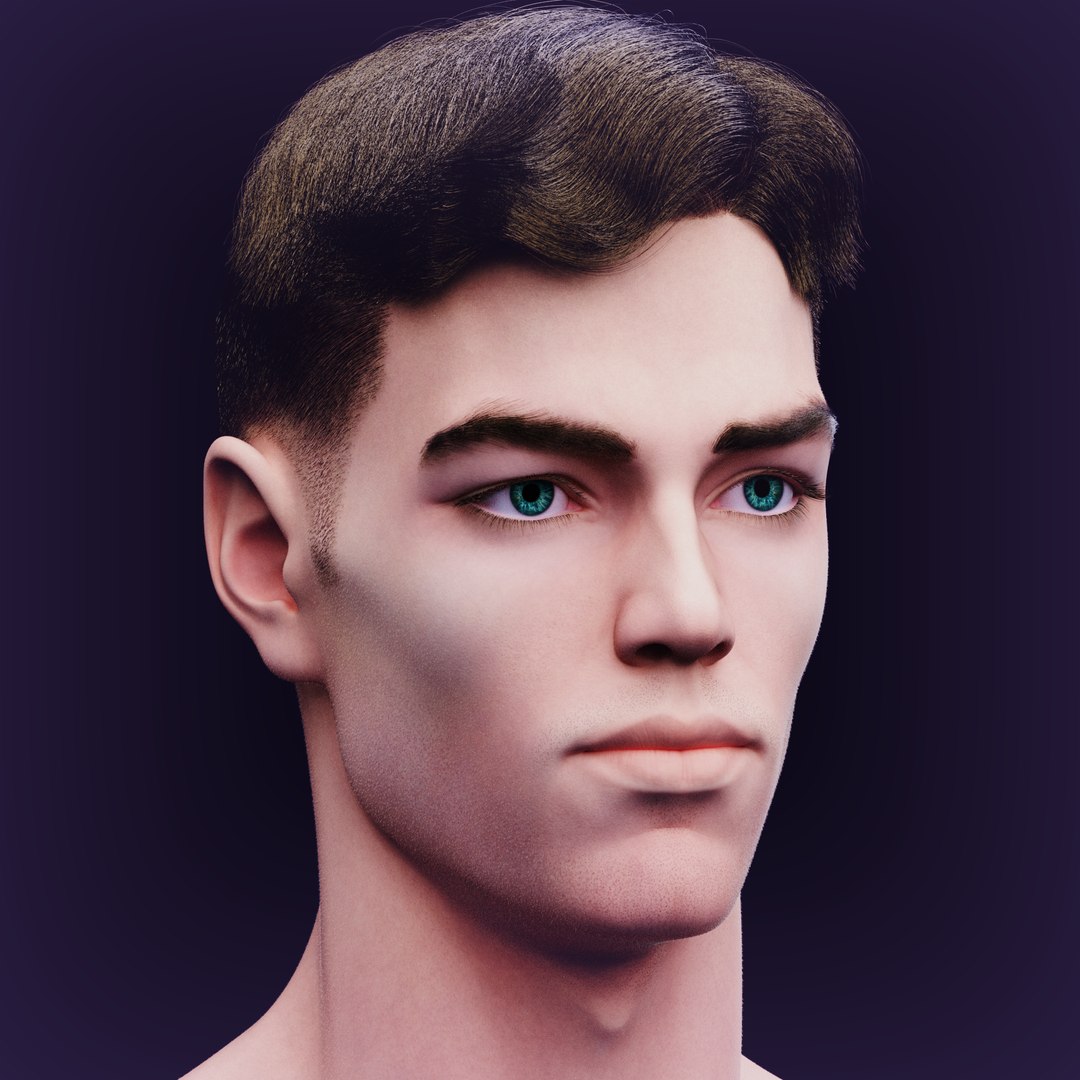Slavic Realistic Male Head 3D - TurboSquid 2250401