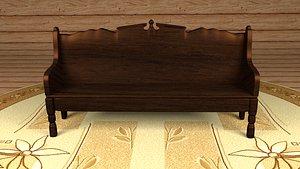 Wooden sofa