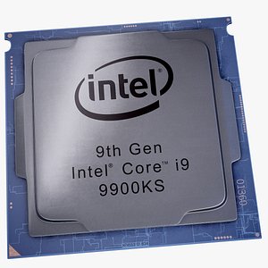 Intel Core i9 9900ks CPU Processor PBR