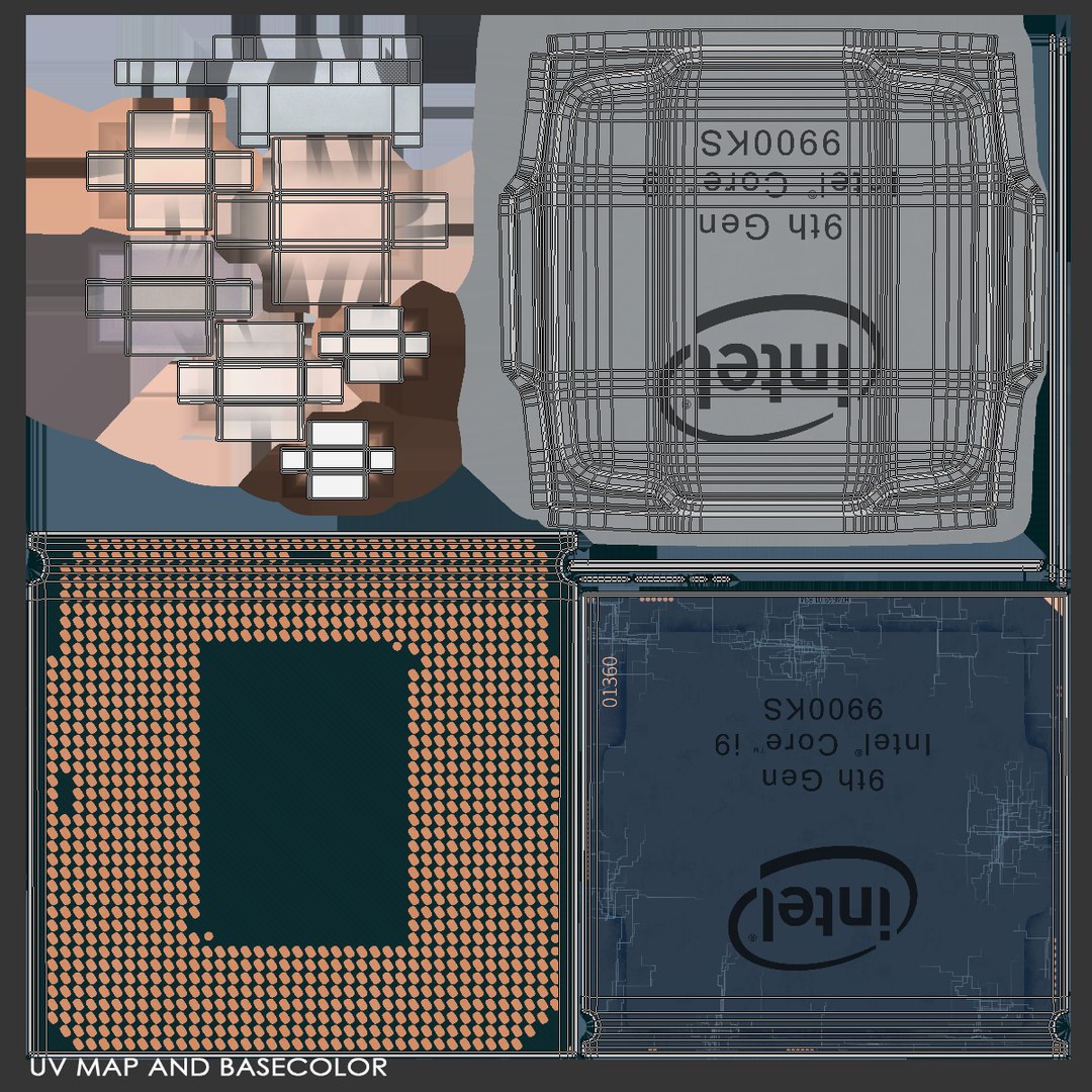 Intel Core I9 Cpu 3D Model - TurboSquid 1557913