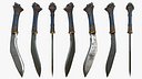 Fantasy Sword RPG Nepalese Kukri Khukuri Kukkri Blade Knife Bolo Hatchet Short Sword Seax