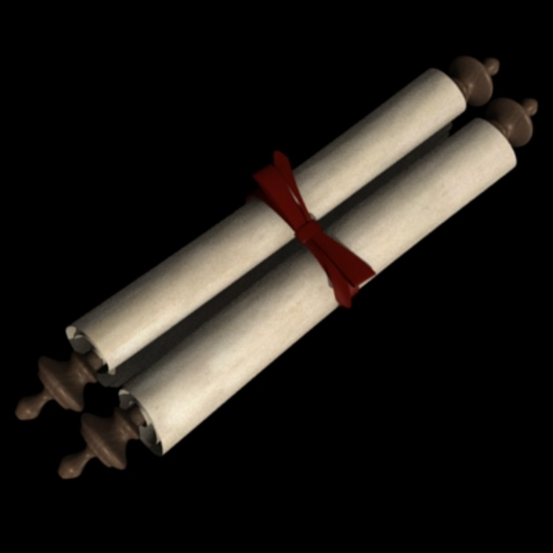 3d Model Paper Scroll