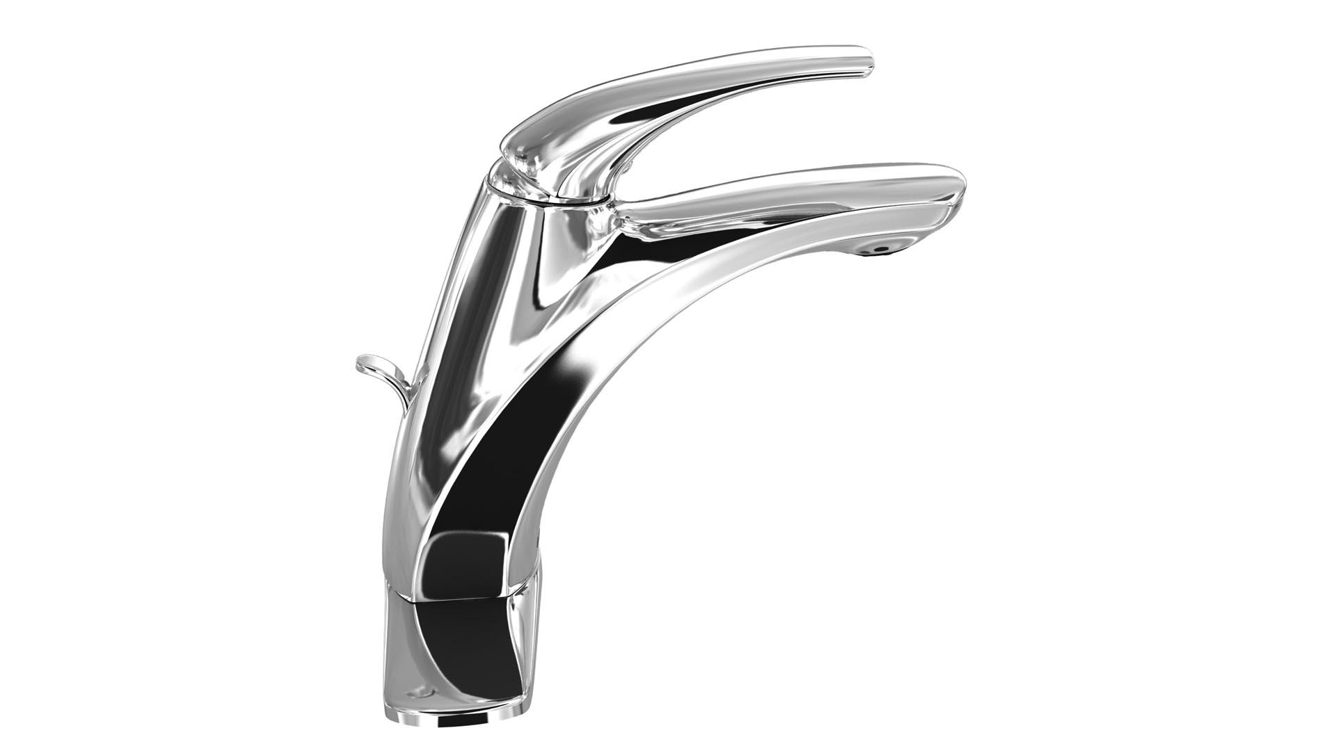 Moen WSl84533 Zarina Single-Handle High Arc Bathroom Faucet In Chrome ...