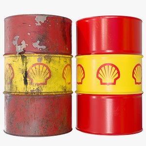 Shell Steel Oil Drum Barrel Rusty Texture