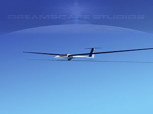asw 22 sailplane 3d model