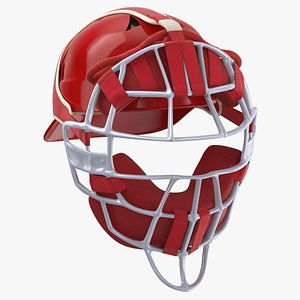 3D baseball catcher mask model