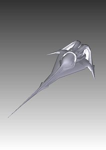 3d model wraith dart fighter stargate