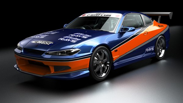 Tokyo Drift Nissan Silvia S15 3D model TurboSquid 2430129