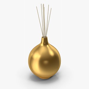 Decorative Gold Vase 3D model