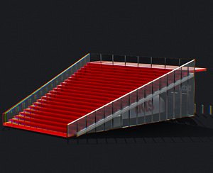 3D Times Square Stairs model