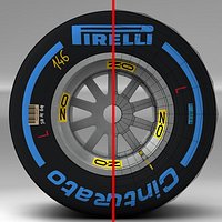 Wet Rear tyre
