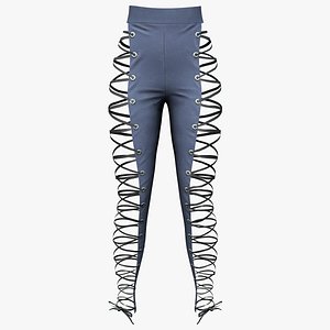 3D Jeans With Laces model
