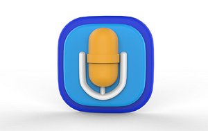 microphone model 3D model