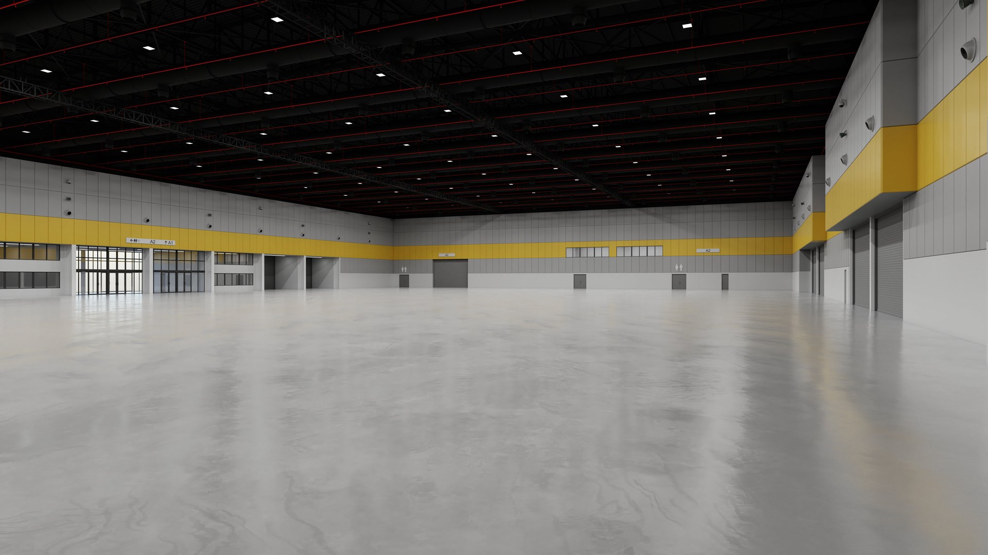 3D Exhibition Hall Interior 5 Model - TurboSquid 1920316
