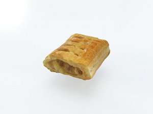 pie puff bread cake 3D model