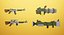 Paquete de activos de armas de dibujos animados de baja poli
