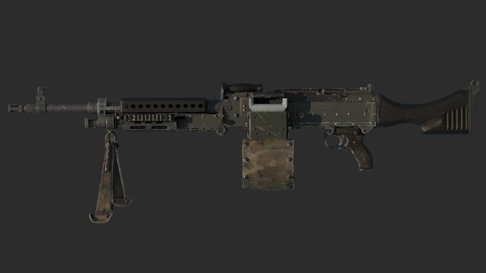 M240 3D Model - TurboSquid 2100669